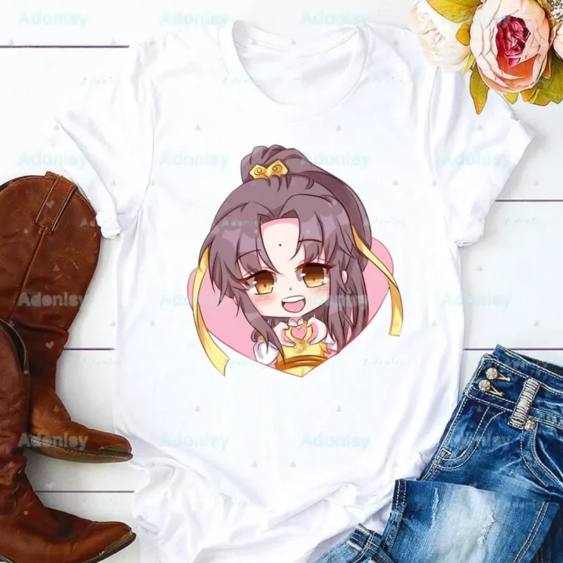 Женская футболка с круглым вырезом Mo Dao Zu Shi The Untamed Lan WangJi Wei Wu Xian