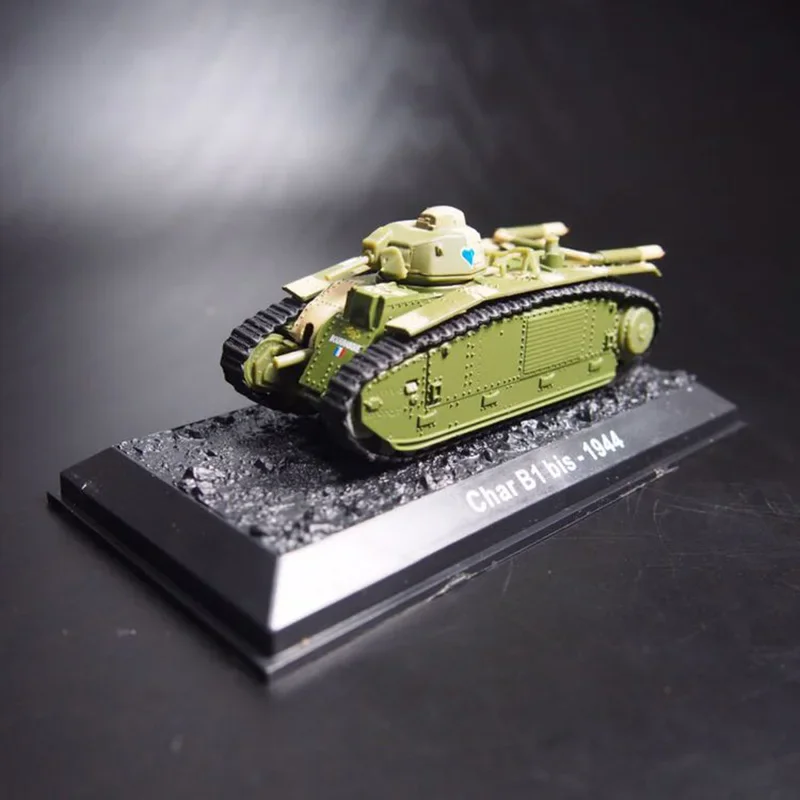 Модель тяжелого танка CharB1 Bis1944 французский танк в масштабе 1:72 литой под давлением