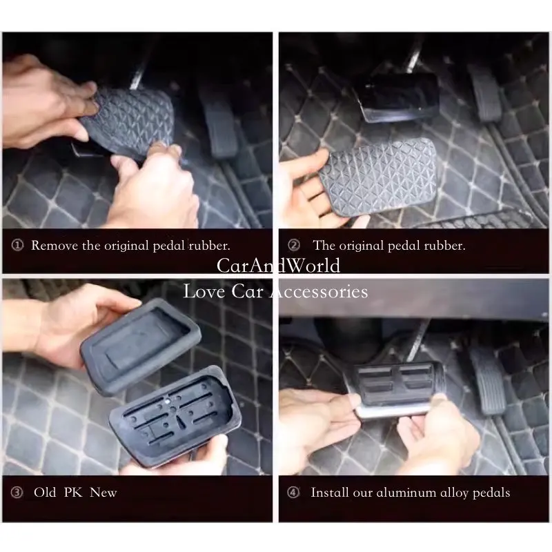 Автомобильные подставки для ног из алюминиевого сплава педали акселератора