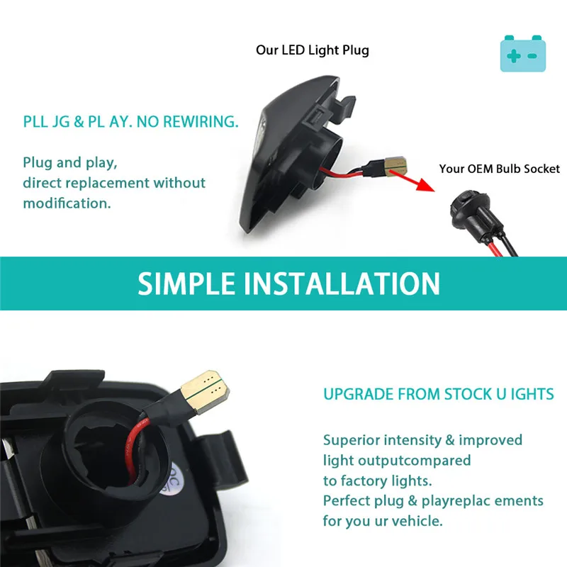 2 шт./компл. автомобильные аксессуары для Toyota Tacoma 2005-2015 Tundra 2000-2013 светодиодная