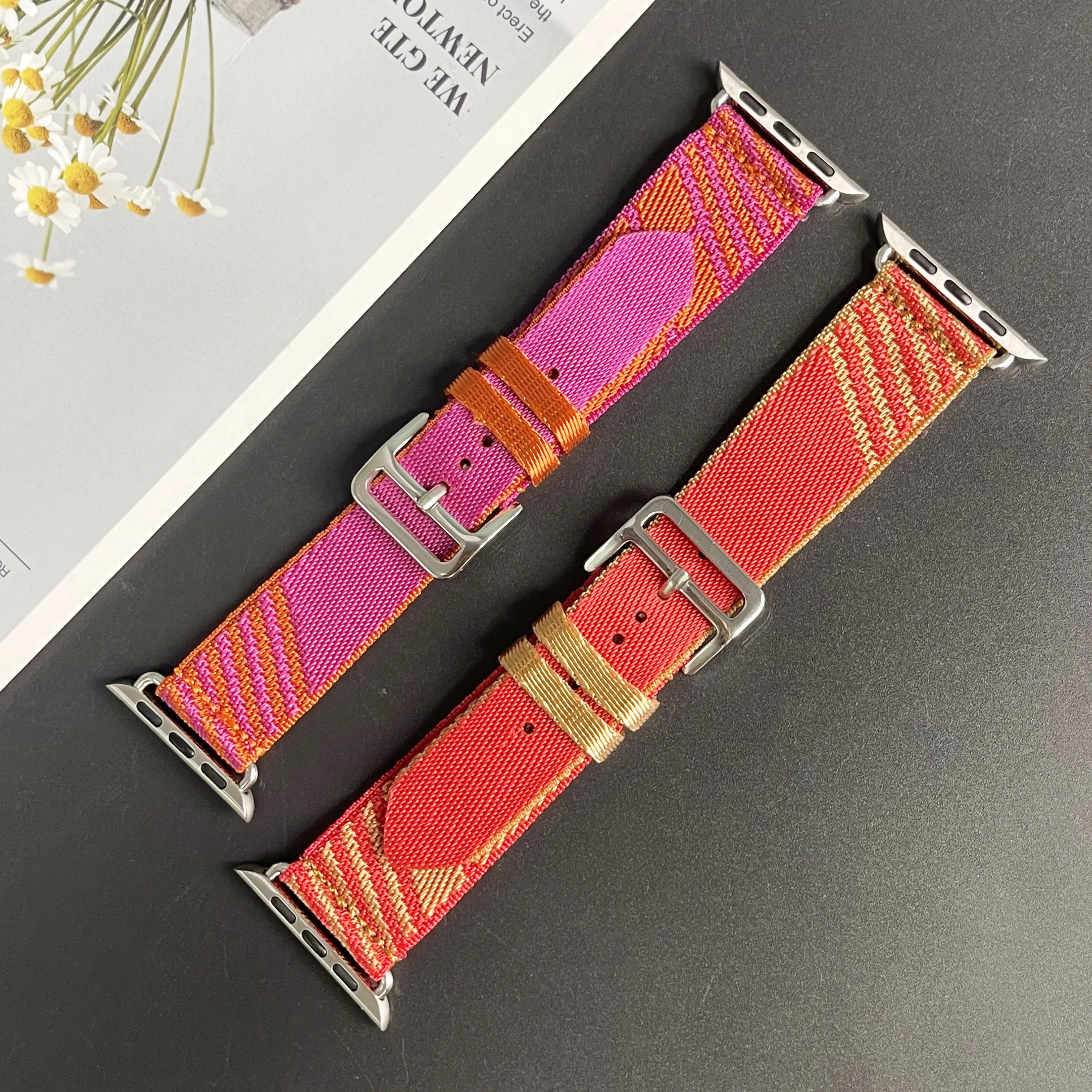 Jumping Single Tour Strap For Apple Watch Ultra Band 49mm 45mm 41mm Braided Nylon For Apple Watch 44mm 40mm 8 7 Bracelet Correa