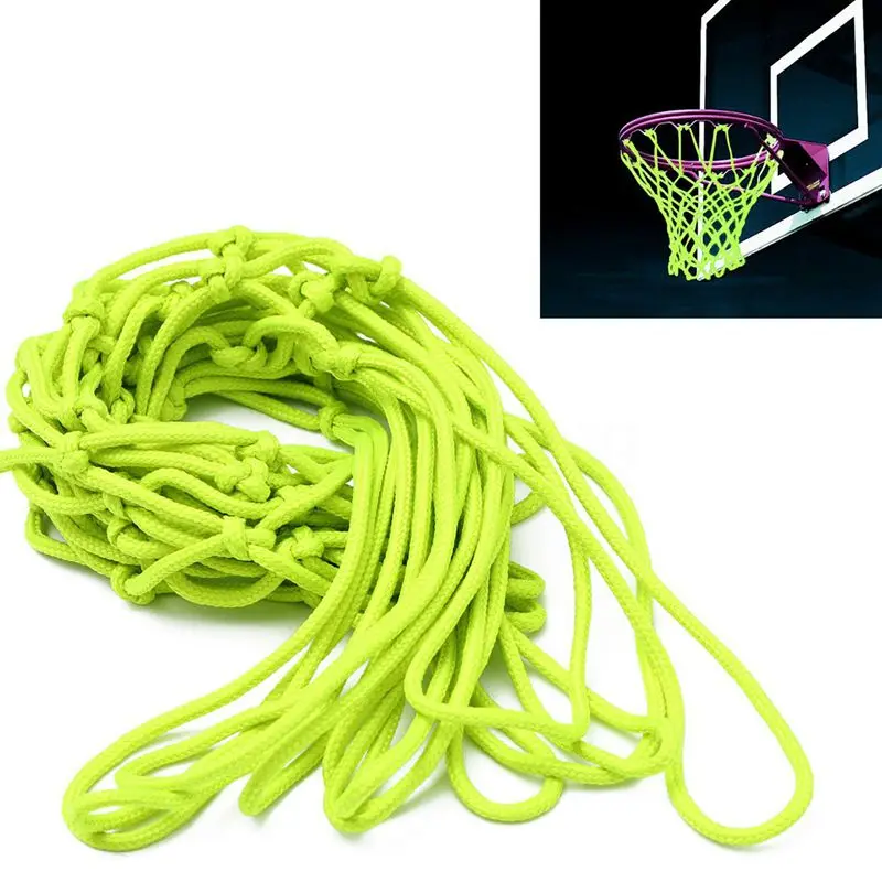 Glow In The Dark Basketball Net Light Powered Sun Standard Size Shooting Training images - 6