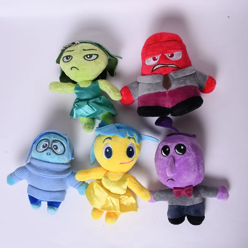 

5pcs/Lot Disney Movie Inside Out Plush Toy Joy Anger Sadness BingBong Disgust And Fear Collection Kids Gift