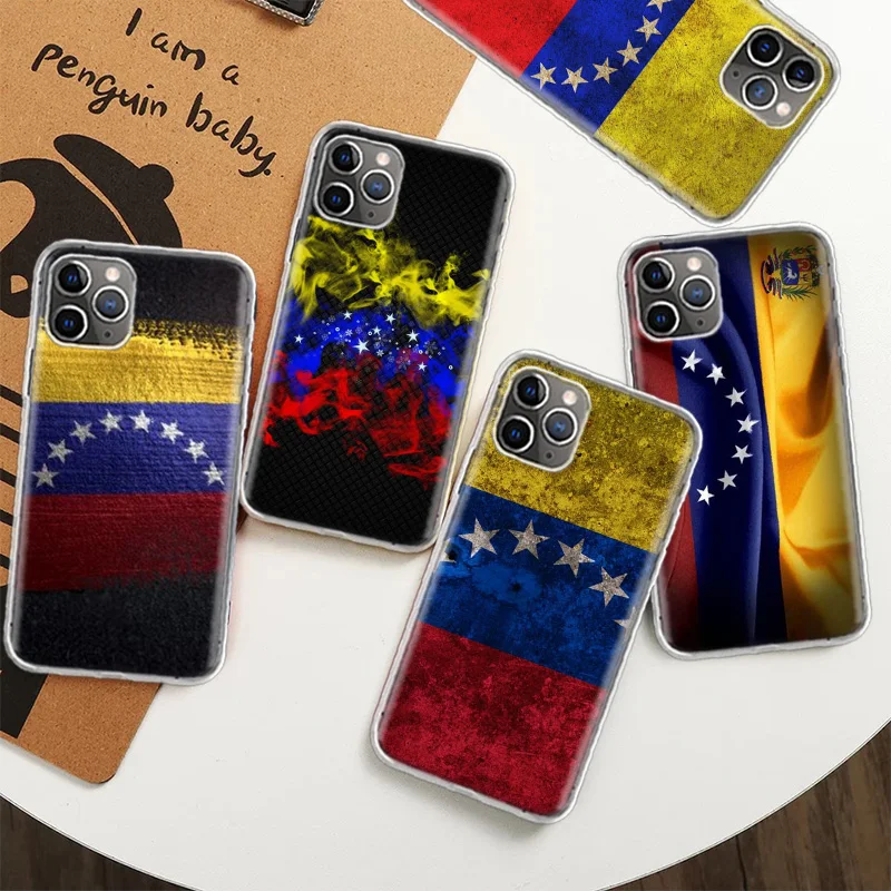 

Venezuela Flag Coat Of Arms Phone For Apple Iphone 13 14 Pro Max 12 Mini 11 Case X XS XR 8 Plus 7 6 6S SE 2020 5 5S Cover