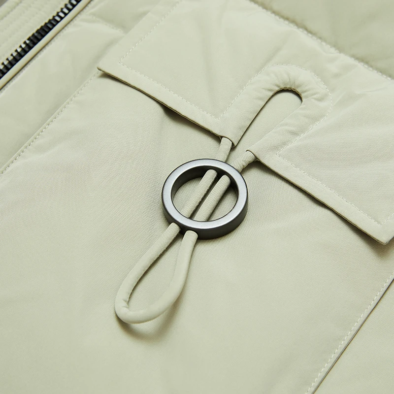 JAZZEVAR 2022 New Hooded Thin Windproof White Duck Down Women Down Jacket Long Casual Comfortable Warm Coat