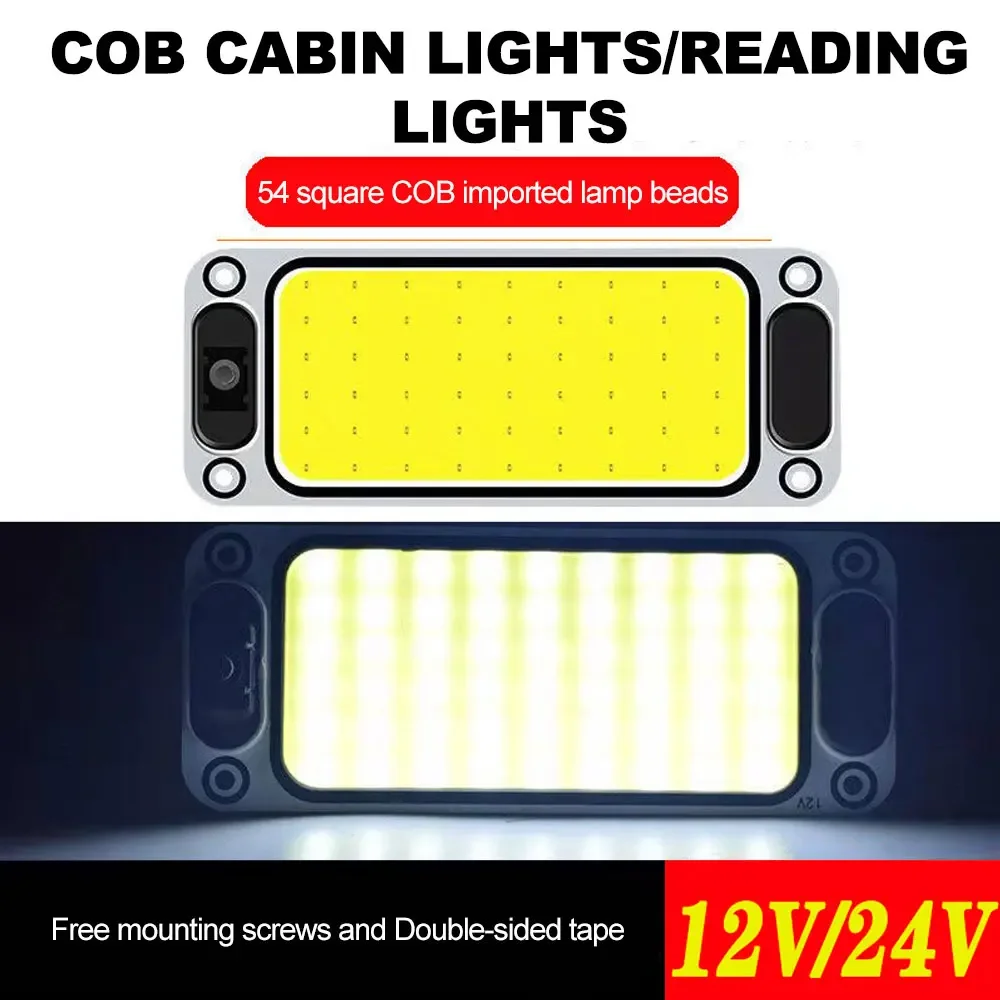 

Белый Cob 108 SMD LED 12 В/24 В Панель Купольная Лампа Для Чтения В Салоне Автомобиля Авто Салон Крыша Потолок Внутренняя Про...