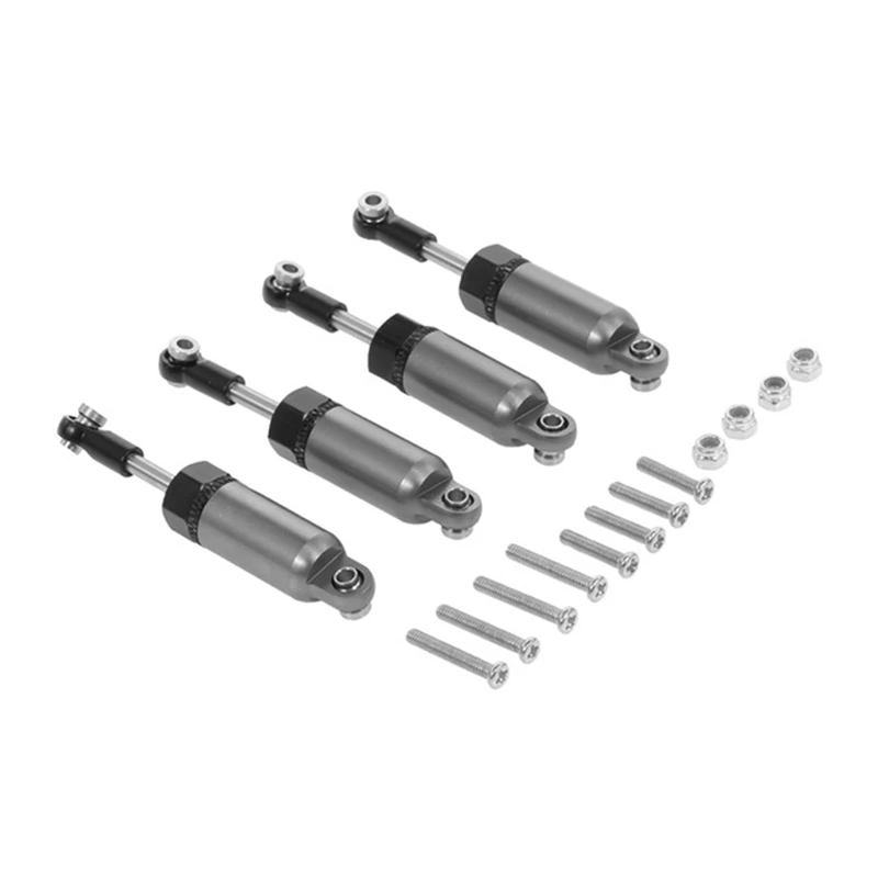 

FBIL-12Pcs Alloy Shock Absorber For WPL 1:16 Henglong C-14 C-24 Pickup Crawler Half Truck RC Car Spare Grey