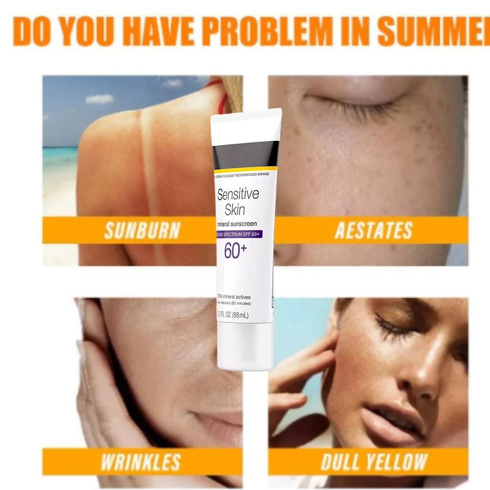 

SPF 90 Facial Body Sunscreen Cream Anti-UV Moisturizing Moisturize Skin Anti-Aging Oil-Control Whitening Sun Cream