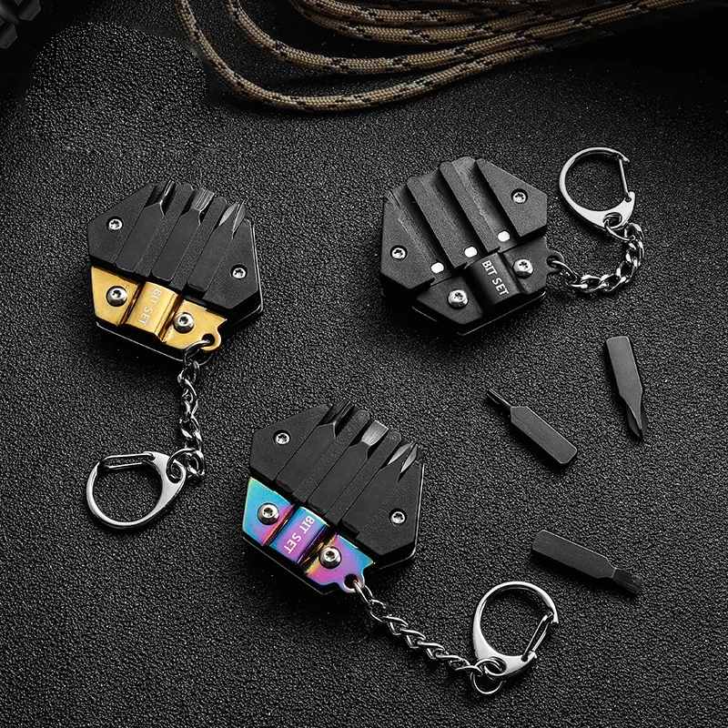 

Multi-tool Coin Hunting Folding Knife Tool Hexagon Keychain Butterfly Knife Pocket Fold Mini Gear Outdoor Survival Knives