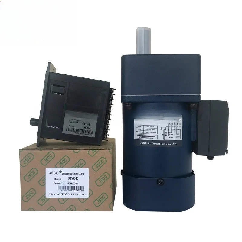 Двигатель с регулировкой скорости JSCC 90YT60GV22 90GF30H, 220В переменного тока, редукторный, с контроллером скорости SF60E (art.: 3920d9339da24) - 3920d9339da24