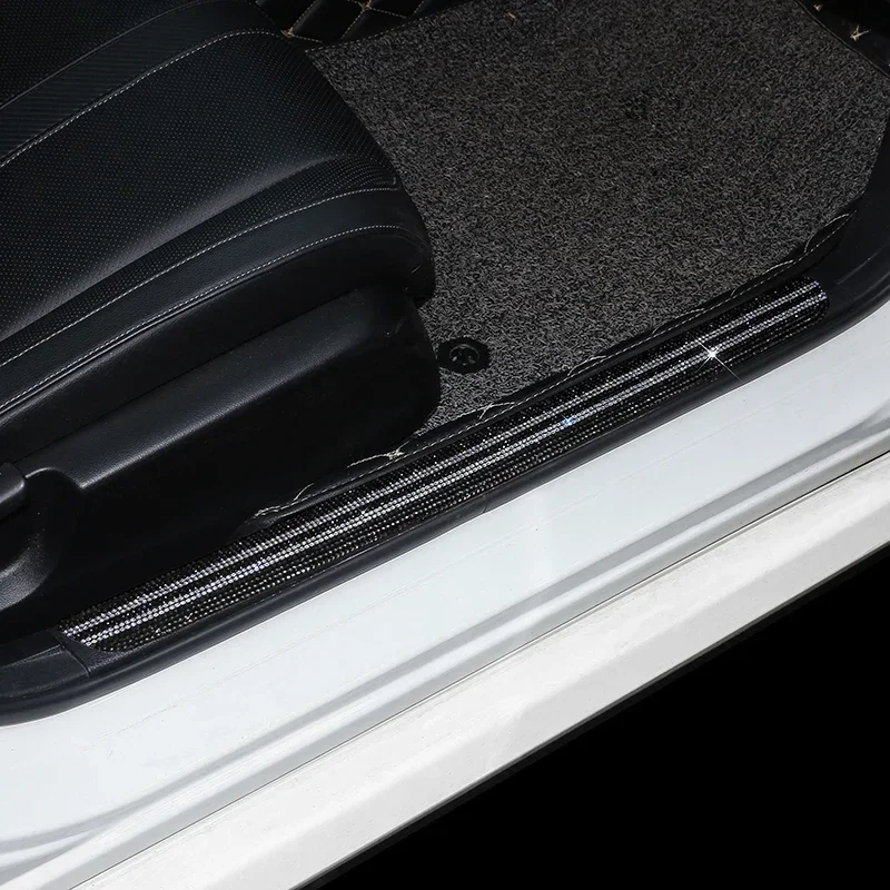 Блестящие защитные наклейки для дверей автомобиля нано-лента против царапин