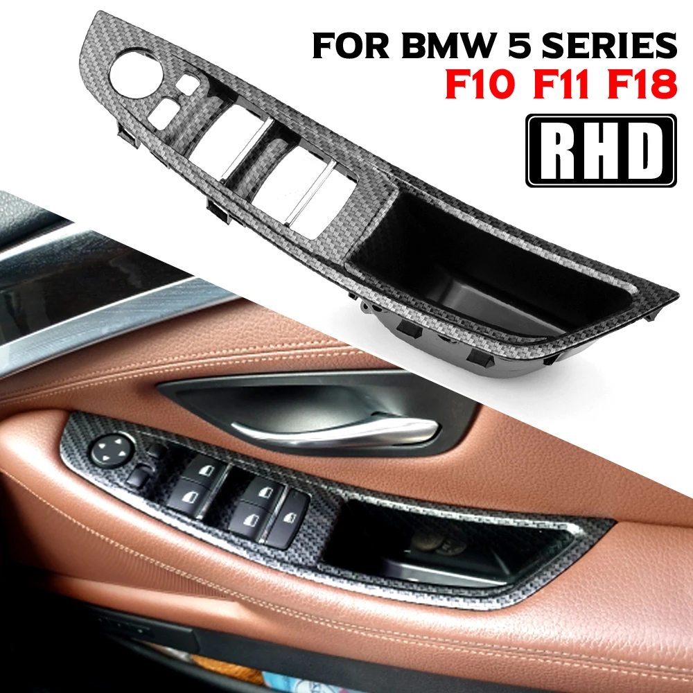 

Подходит для BMW 5 серии F10 F11 F18 520d 525d 530d 535i углеродное волокно автомобильный LHD RHD внутренняя дверная ручка внутренняя панель накладка