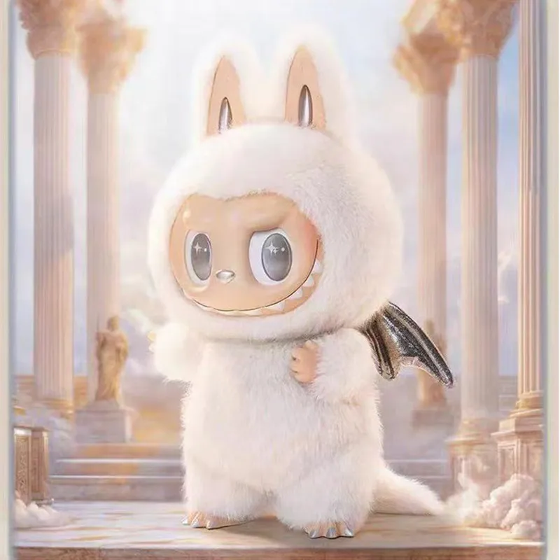 Labubu The Monsters Angel In Clouds Series Kawaii Виниловая фигурка для лица Настольный коллекционный