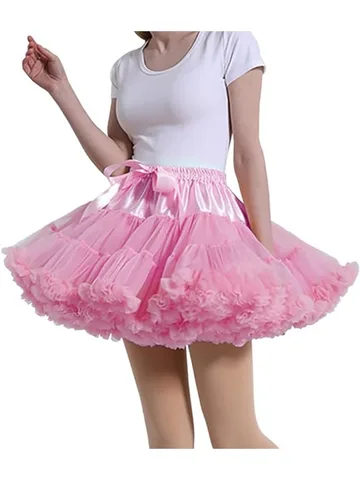 Женская юбка-юбка, пышная юбка-пачка из тюля, юбка-пачка для балета и танцев, нижняя юбка