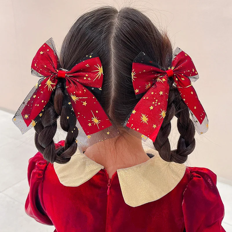 

1 шт., детские заколки для волос, с бантом