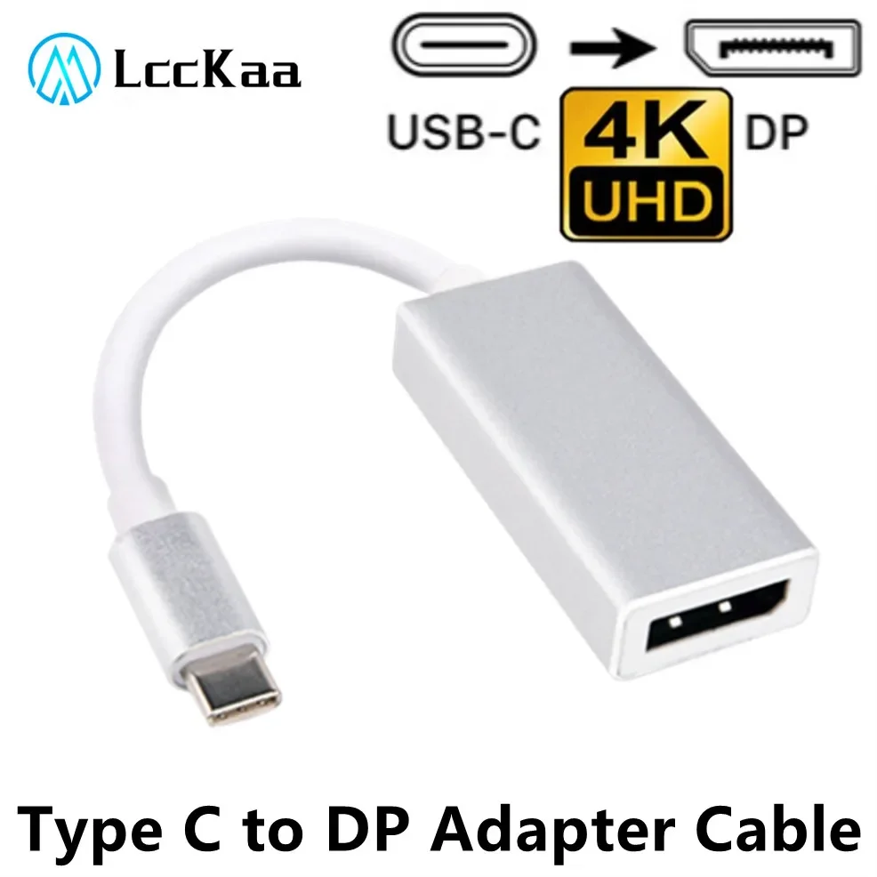 Адаптер Type-C USB C к DP конвертер порта 4K Type для дисплея подключи и работай кабель
