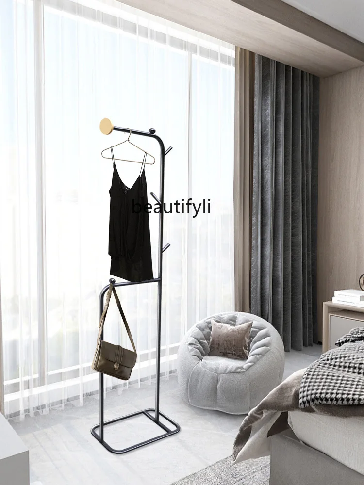 

GY Simple Modern Clothes Hanger Floor Bedroom Pannier Bag Coat Racks Office Living Room Entrance Storage Rack Simple