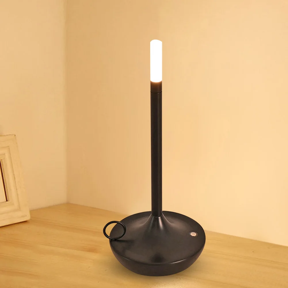 

Креативная прикроватная Настольная лампа с сенсорным управлением, современный металлический Ночной светильник с антикоррозийным поролон...