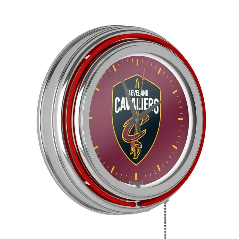 

Cavaliers Chrome Double Ring Neon Clock