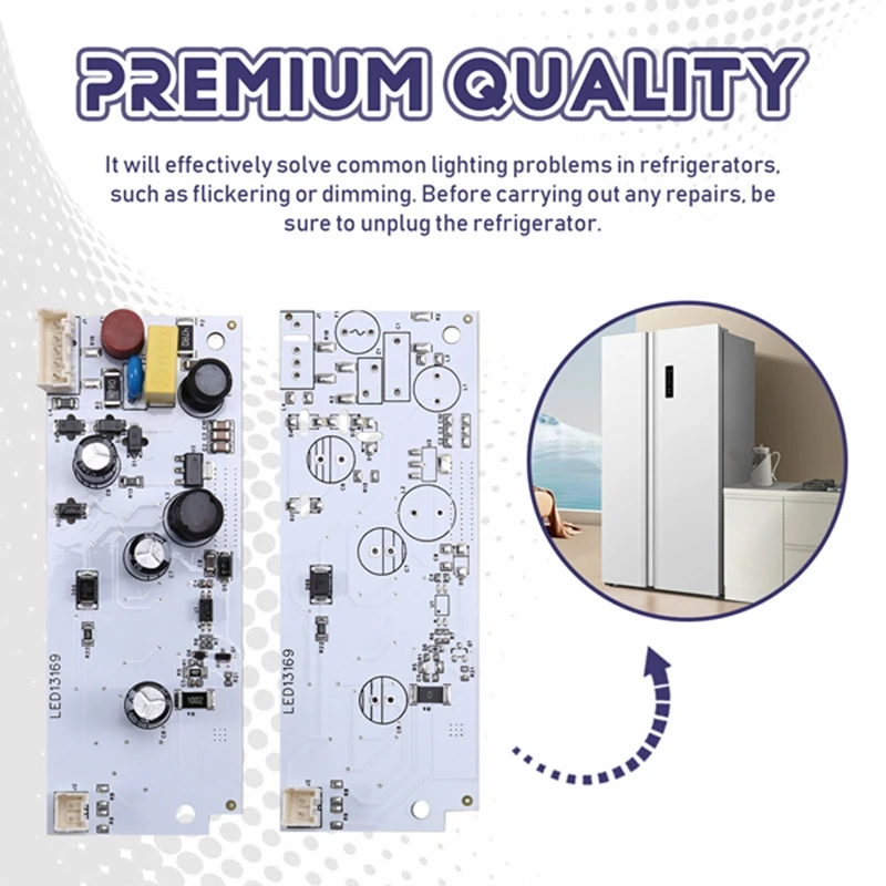 Комплект светодиодных фонарей для холодильников W 3 шт. 10515058 В 10515057 Драйвер