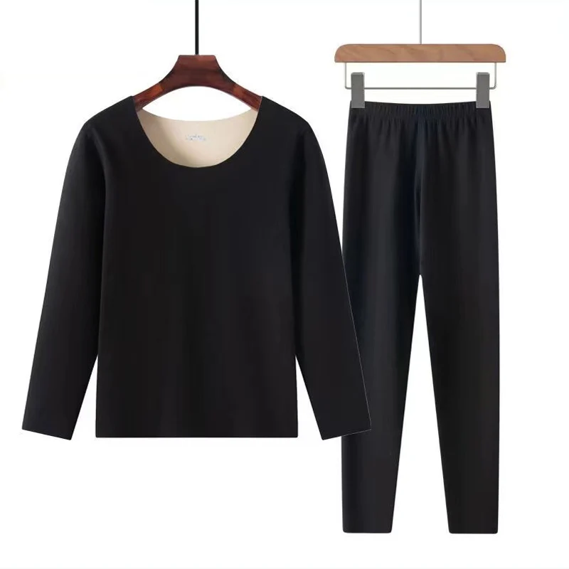 Зимняя одежда 2024 новый Бархатный комплект термобелья плотное теплое нижнее