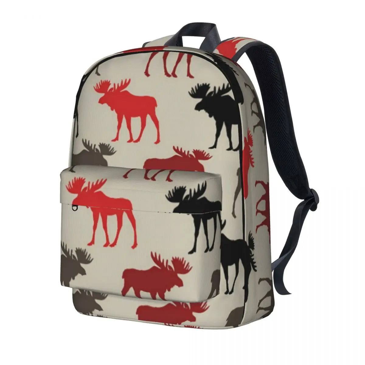 

Silhouette Deer Backpack Cute Animal Print Travel Backpacks Unisex High Quality Lightweight School Bags Pretty Rucksack