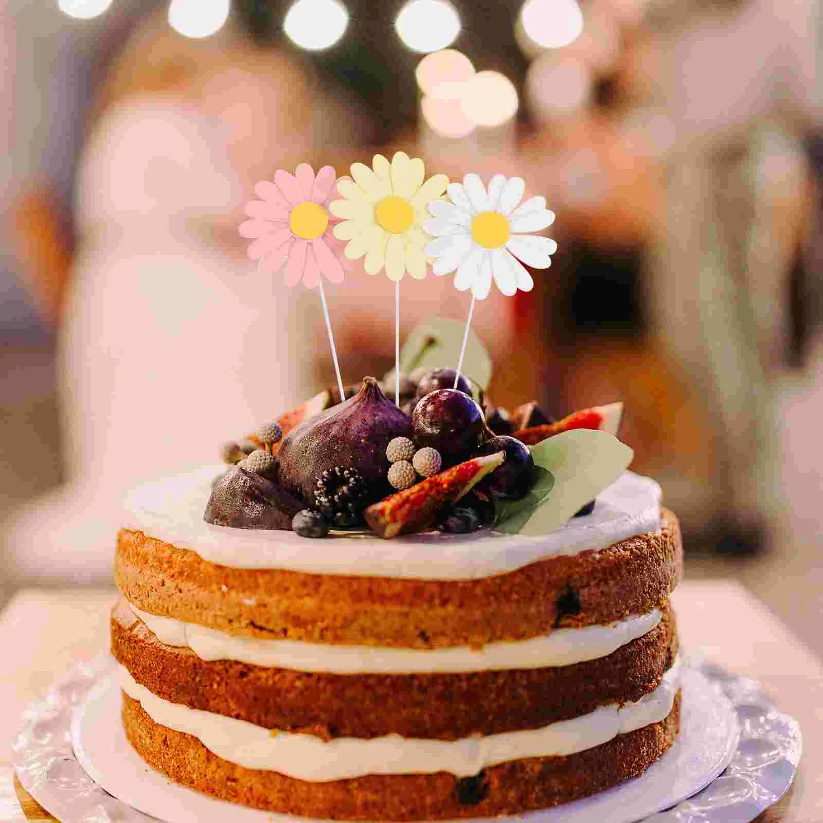 Топперы для торта ромашки 30 шт. |