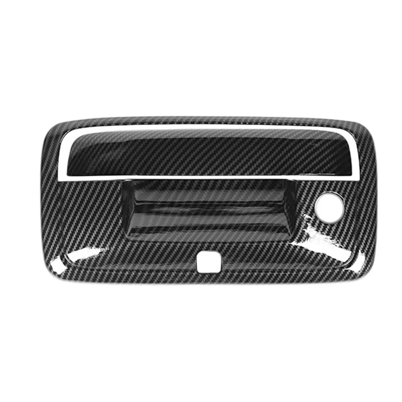 

Крышка ручки БАГАЖНИКА АВТОМОБИЛЯ Tim с отверстием для камеры для Chevy Silverado Колорадо GMC Sierra 2014-2017 (ABS углеродное волокно)