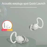 1 pairsset soft silicone earplugs professional snore proof sleep ear plugs no cords comfort soft foam ear plugs