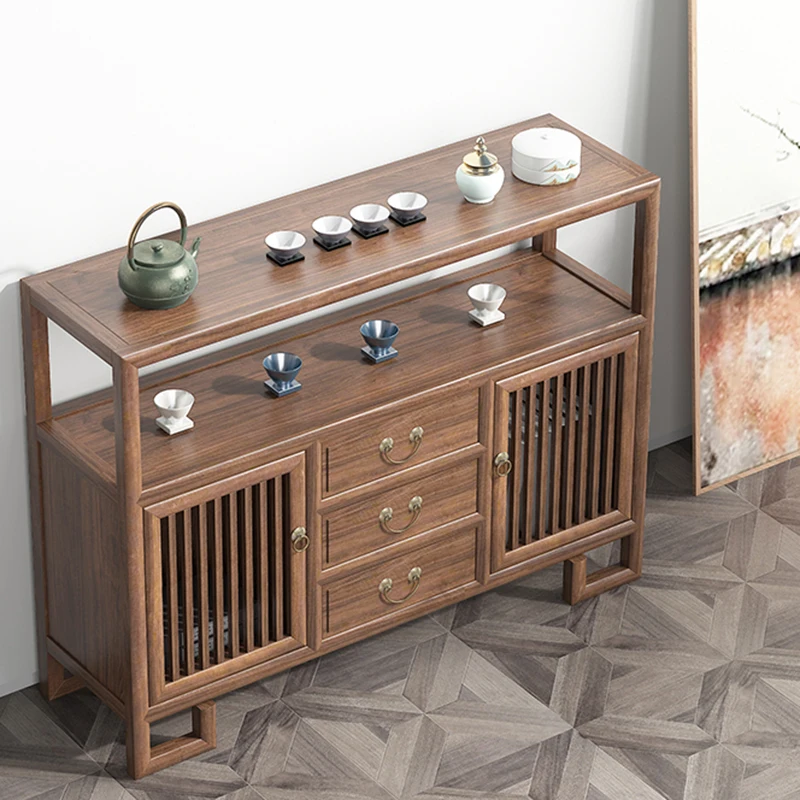 Буфет в деревенском стиле с деревянными выдвижными ящиками дизайнерский