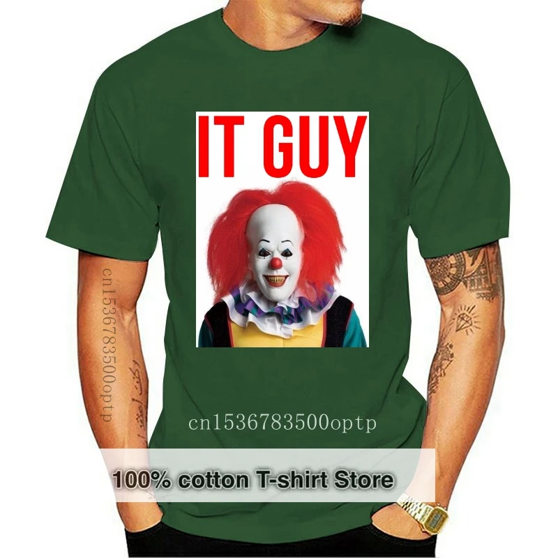 Футболка с изображением клоуна из фильма забавная черная модная мужская