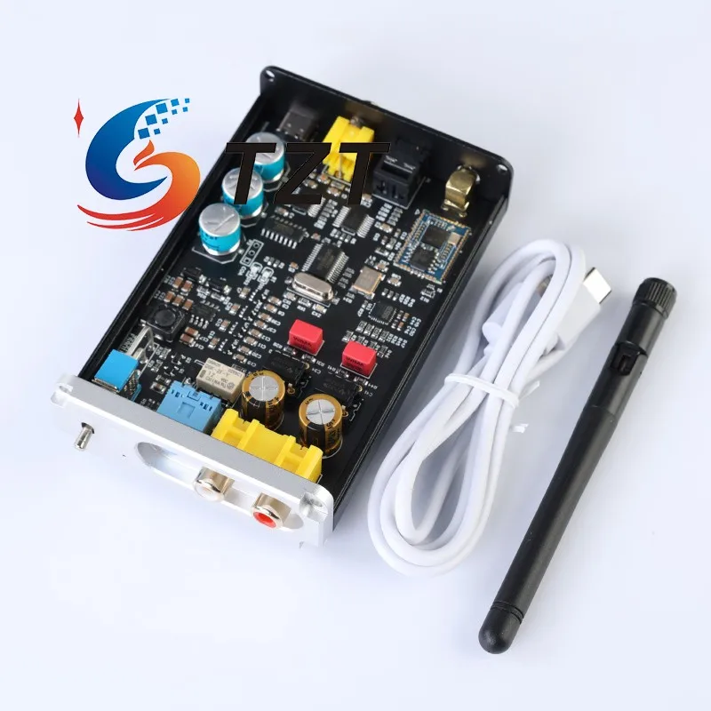 Приемник TZTRod Rain Audio Bluetooth 5 1 DAC для наушников Amp 9018-2 серебристый/черный (OPA1612 Op Amp) |