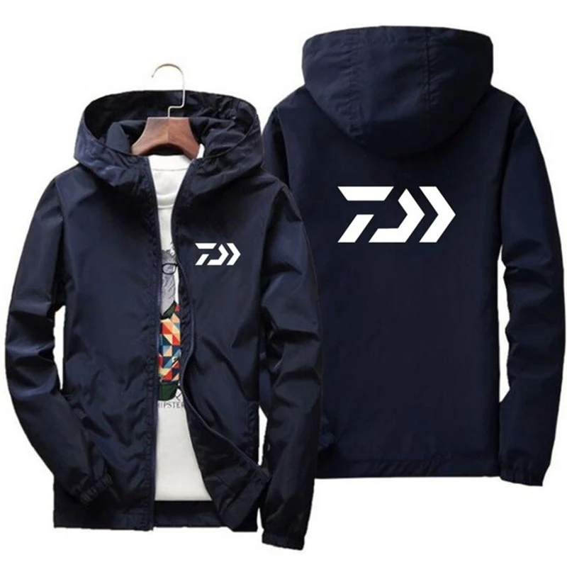 Куртка мужская на молнии ветровка с капюшоном тонкая повседневная большие