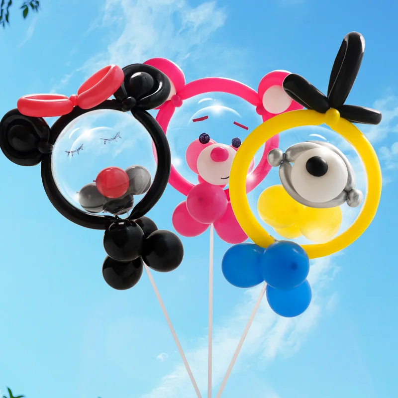 

Сделай Сам 10 шт. Мультяшные светодиодные шары прозрачные детские праздничные детские украшения для дня рождения, детские рождественские игрушки, светодиодные шары