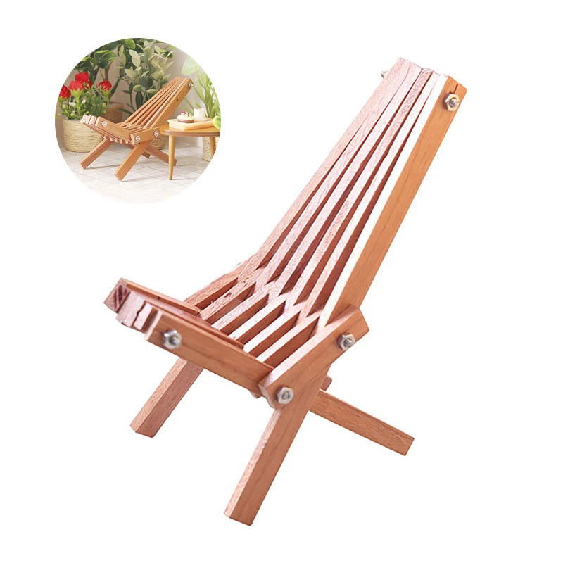 

1 шт. 1:12 миниатюрный стул для кукольного домика, складное кресло, мини-стул, декор для кукольного домика, игрушечные аксессуары