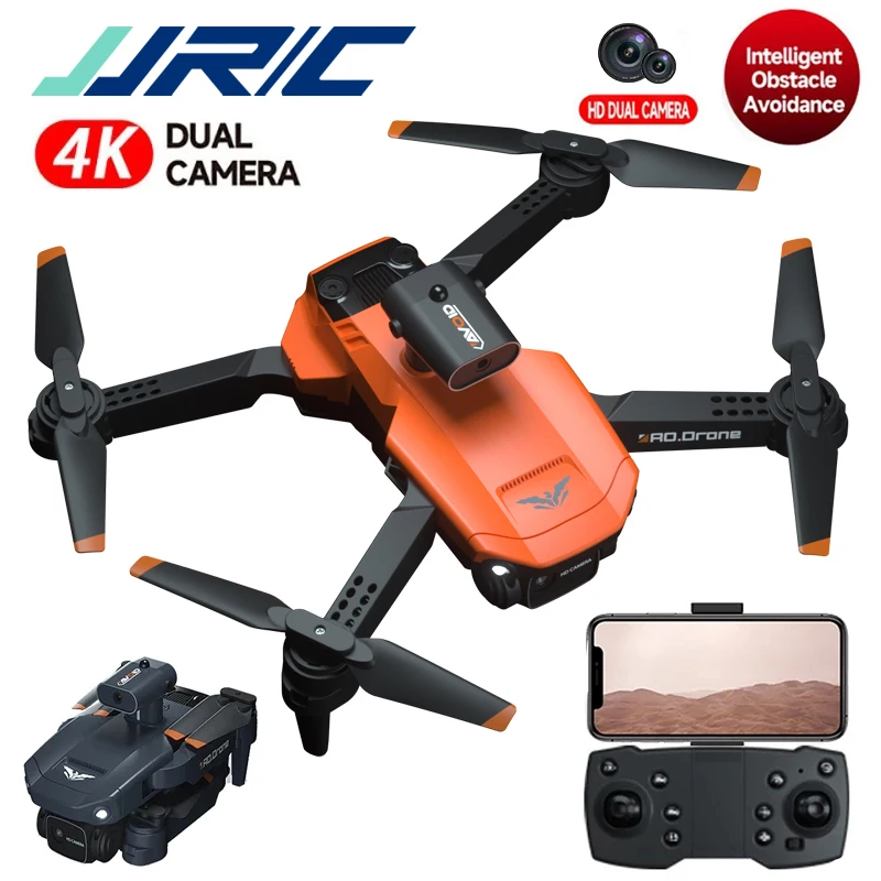 JJRC H106 RC Quadcopter Drone with 4K Professional Dual Camera 6CH Foldable Drone Obstacle Avoidance Helicopter Toy Kids RC Toys