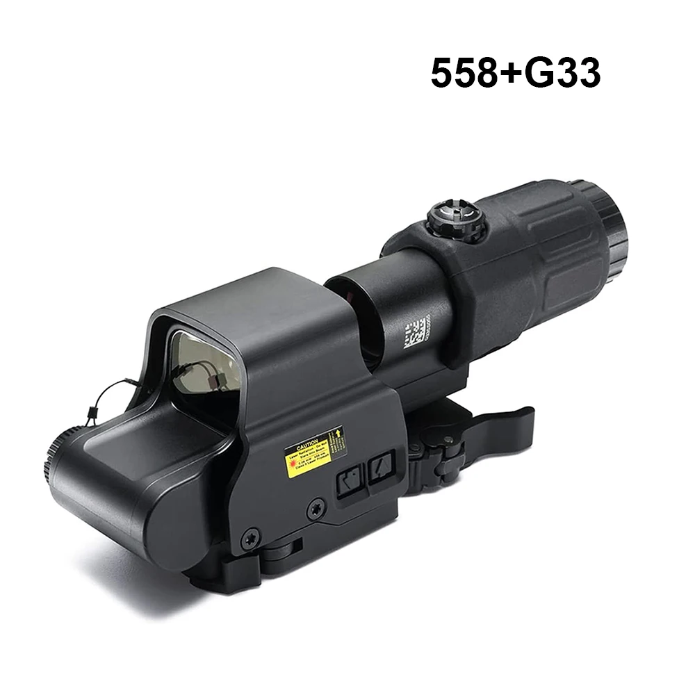 

Free ship Tactical 558 G43 G33 Holographic Collimator Sight Red Dot Scope 3X Magnifier Quick Detachable For Hunting Riflescope