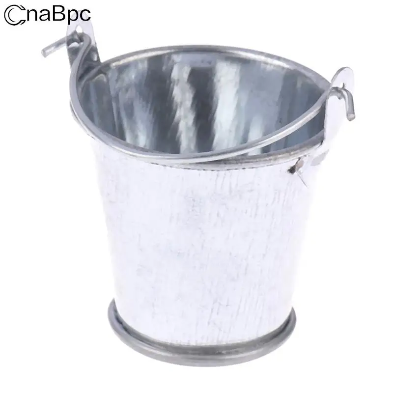 

1:12 Dollhouse Miniature Accessories Mini Metal Water Bucket Pretend Play Furniture Toys Gifts