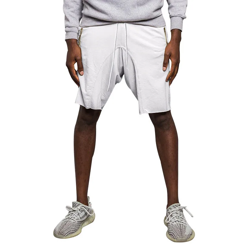 

Leisure Men's Shorts Pure Color Drawstring Design Loose Tie-up Straight Sports Shorts Summer Men Fashion Short Pant Streetwear