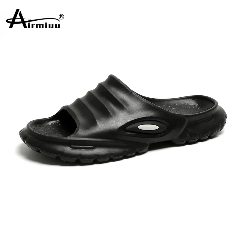 

Men Thick Platform Shoes Summer Slip-resistant Beach Flip Flops Male Outdoor Casual Quick Dry Slides Sandals Rubber Sole Size 46