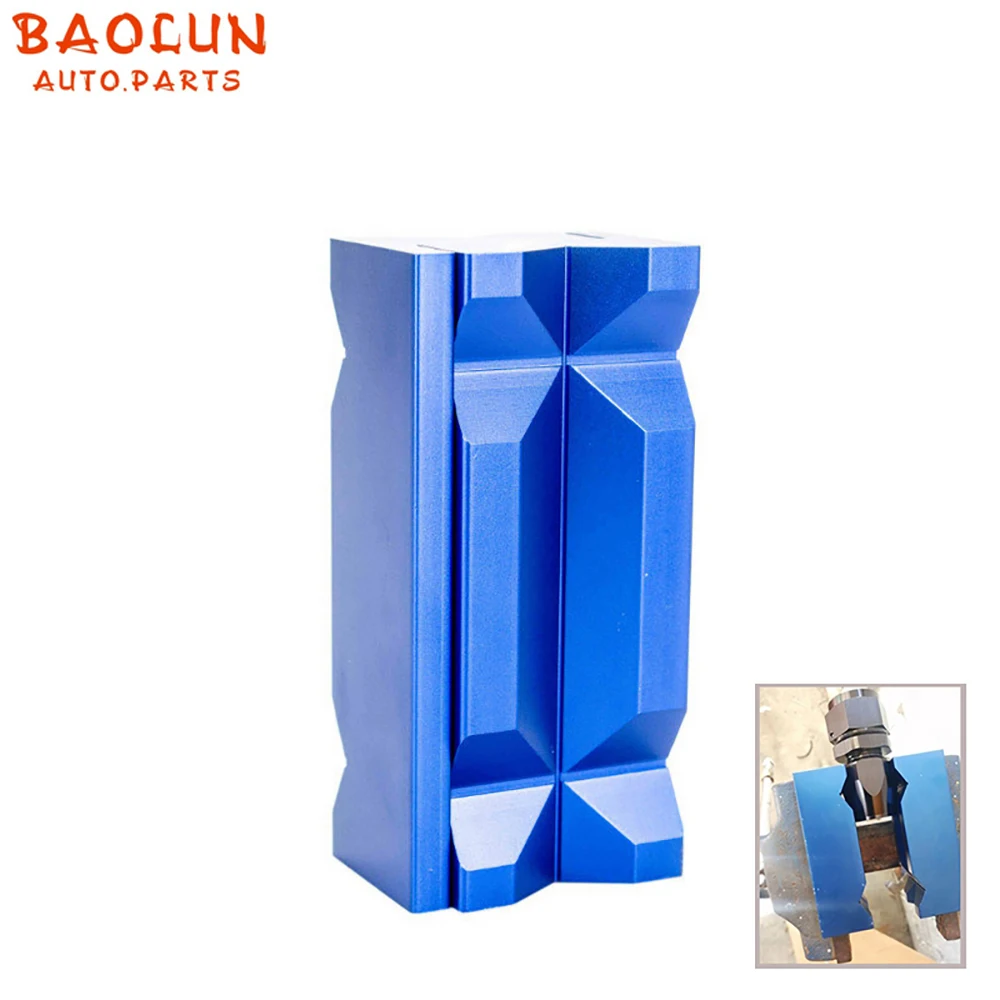 

BAOLUN Aluminum Vise Jaw Protective Inserts For Length 4" 100mm With Magnetized Back AN Fittings Adapter