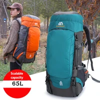 65l camping backpack large capacity outdoor climbing bag waterproof mountaineering hiking trekking sport bags climbing rucksack