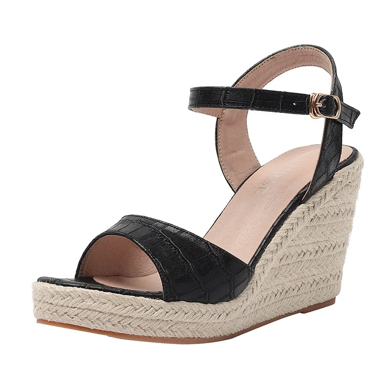 

2022 Summer Platform Shoes Women High Heels Sandals Peep toe Elegant Ladies Party Shoes Fashion Woman Wedges Sandals A4267