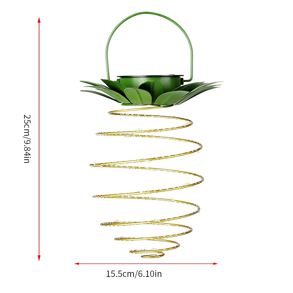 

Hanging Light Solar Power Garden Light Pineapple Shape Outdoor Hanging Lamp Decoration 60LED 1pc
