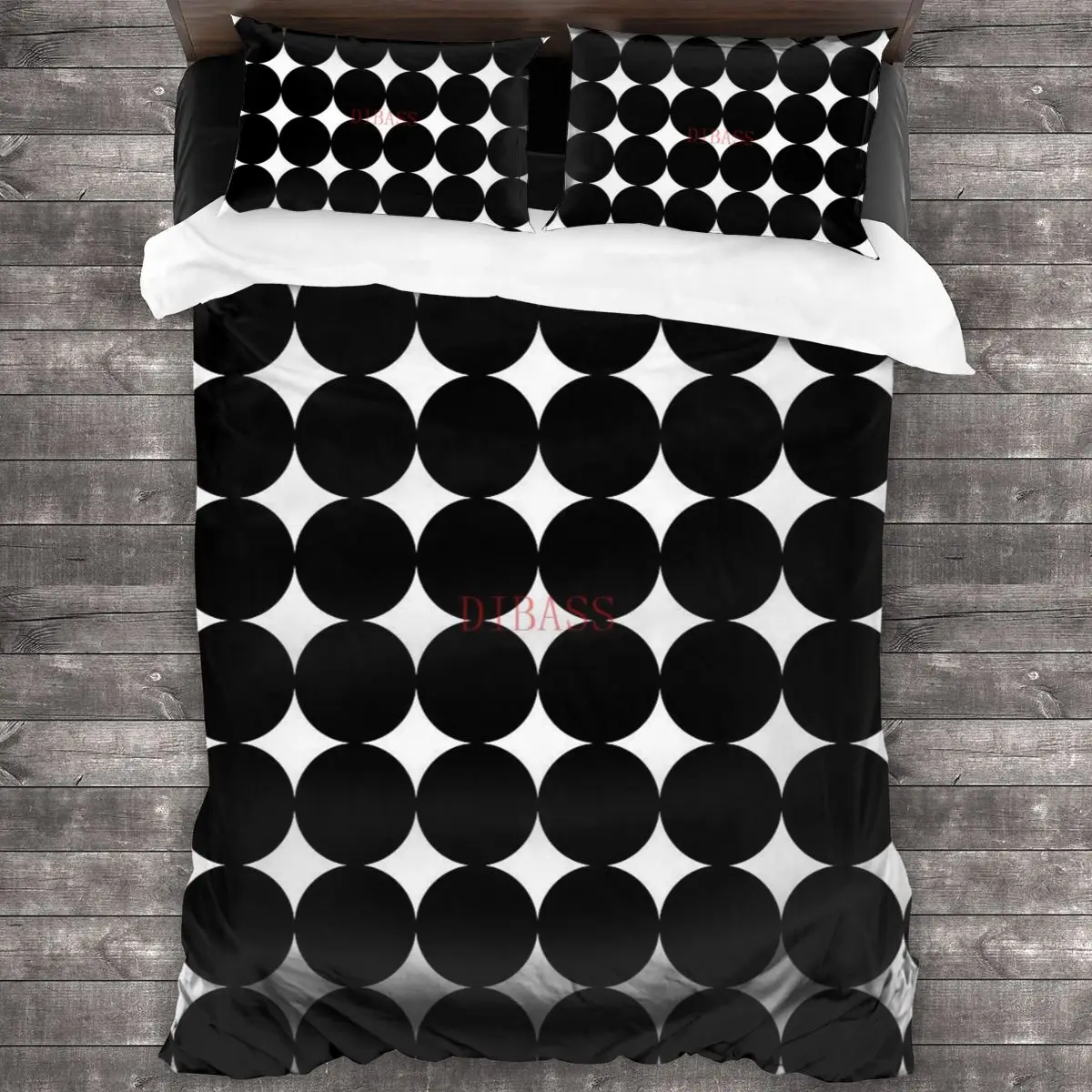 

Ретро 1960s мод, контрастные круги, мягкая искусственная кожа с 2 наволочками, пододеяльник с застежкой-молнией