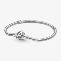new fashion charm original silver snake bone chain women charm jewelry bracelet