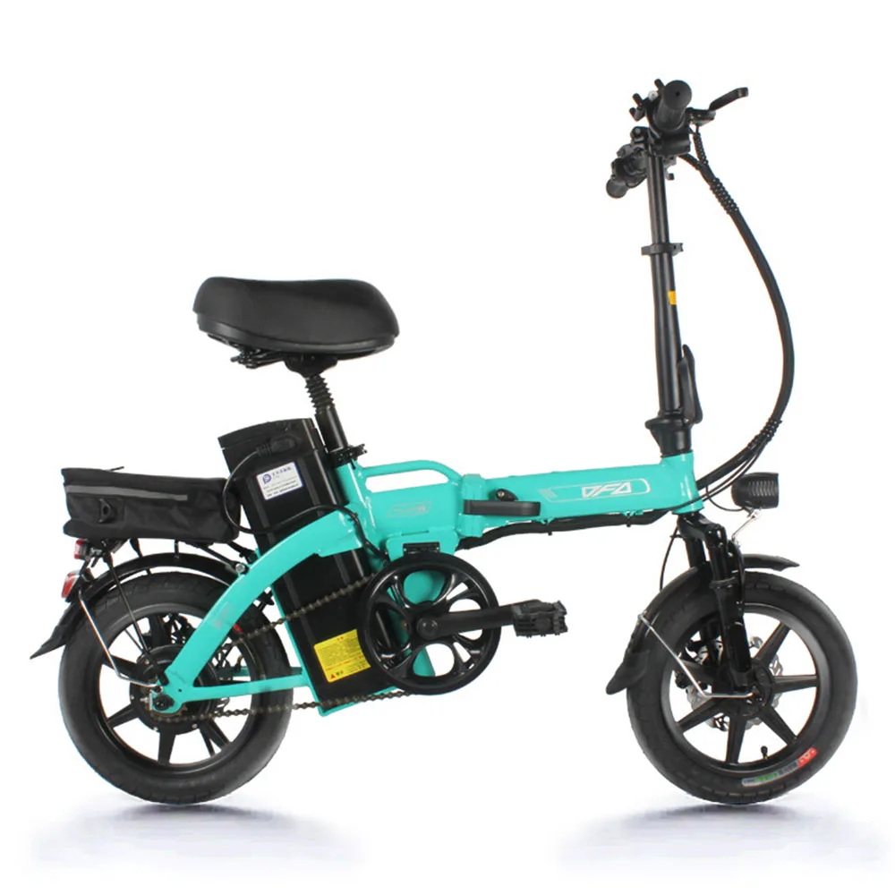 

Складной электрический велосипед, 14 дюймов, легкая алюминиевая рама, литиевая батарея, три режима езды