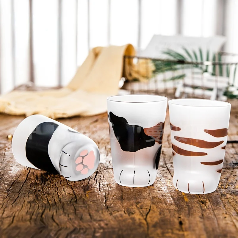 Японская Чашка для ног в виде кошки креативная матовая чашка животного молока и