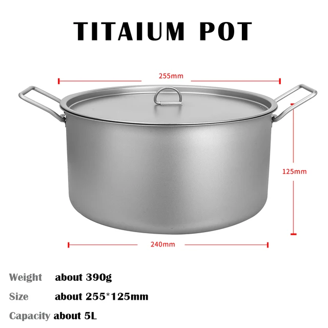 Кастрюля титановая stiff 900