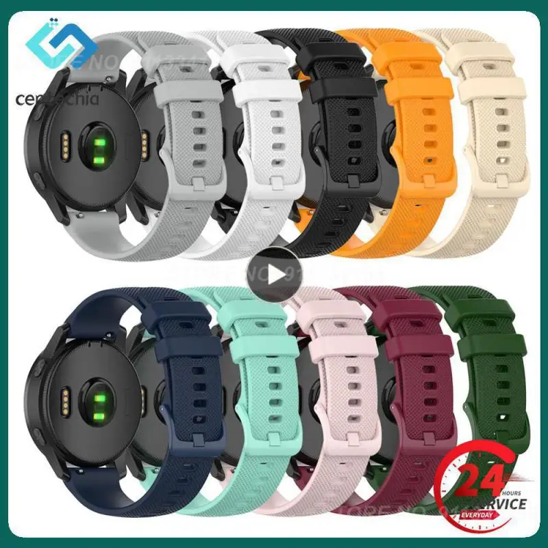 

1~10PCS Silicone Band For Garmin Forerunner 255 255S 245 645/Venu SQ 2 Plus 2S/Vivoactive 4 4S 3 Strap Watchband Bracelet